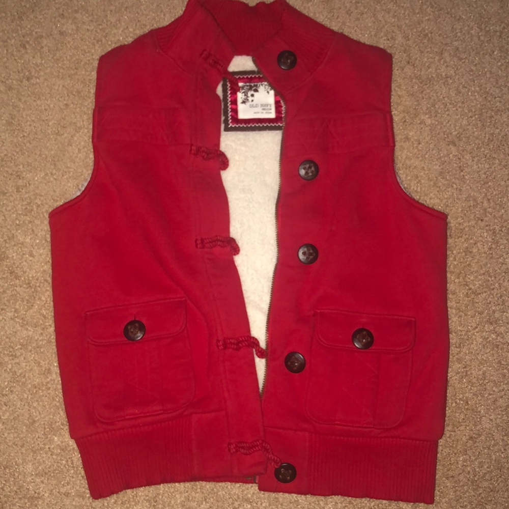 Red Old Navy vest